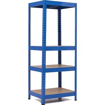 regál Policový regál Trestles RH 1200x600x450, nosnost 1400 kg, 4 police Barva: modrá