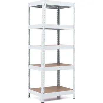 regál Policový regál Trestles RH 1500x600x450, nosnost 1750 kg, 5 polic Barva: bílá