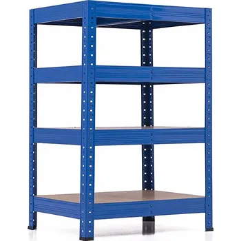 regál Policový regál Trestles RH 900x600x450, nosnost 1400 kg, 4 police Barva: modrá