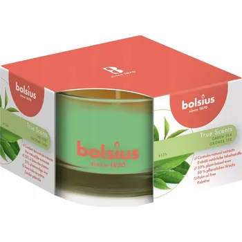Svíčka Tradiční parafínová svíčka zelený čaj Bolsius