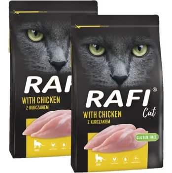 Krmivo pro kočku DOLINA NOTECI Rafi Cat suché krmivo pro kočky s kuřecím masem 2x7kg