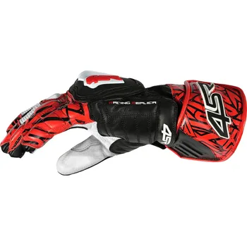 Moto rukavice Rukavice 4SR RR Aramid Core Red pánské červená-bílá-černá L