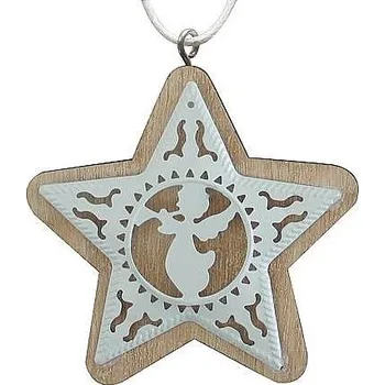 Vánoční dekorace Ozdoba MagicHome XO240H, Hvězda anděl, balení 5ks (cena za balení 5ks)