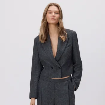 Reserved - Krátké sako - tmavě šedá - 292GF-90M - 292GF-90M-XS