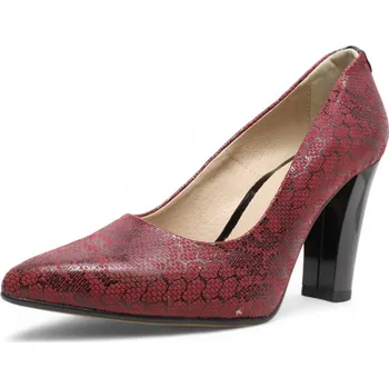 Dámské lodičky DÁMSKÉ LODIČKY MARCO 0071 339 021 1 BORDOVÁ Barva: BORDOVÁ, Velikost: 40