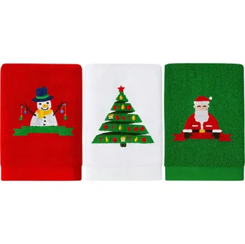 Ručník Ruhhy 26727 sada ručníků s vánočním motivem 40 x 30 cm zelený/červený/bílý 3 ks