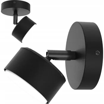 Nástěnné SVÍTIDLO STROPNÍ SVÍTIDLO Stropní REFLEKTOR ČERNÝ GX53 Česká LAMPA LED