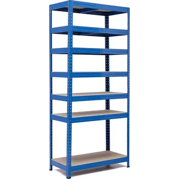 regál Policový regál Trestles RH 2200x900x500, nosnost 1750 kg, 7 polic Barva: modrá