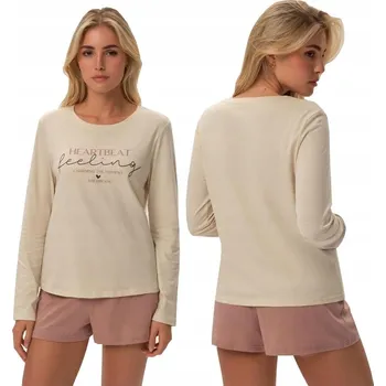 Dámské pyžamo Henderson dámské pyžamo bavlna béžové, velikost XL