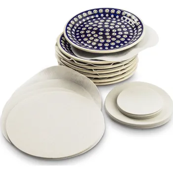 Plstěné přepážky na talíře / pánve 36 ks bílé