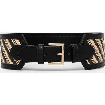 Opasek Pásek Guess SIMONA dámský, černá barva, BW9226 P5280 BW9226.P5280 99X, vel. XS