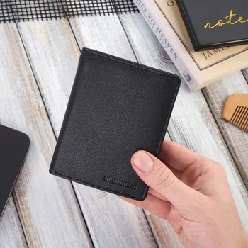 Brødrene pánská kožená peněženka černá - muž