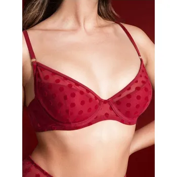 Podprsenka Sinsay - Polovyztužená podprsenka - burgundy - 193FX-53X - 193FX-53X-75E