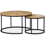 AF-3002 OAK - Konferenční stolek 80x80x45cm, mdf, divoký dub, AF-3002 OAK