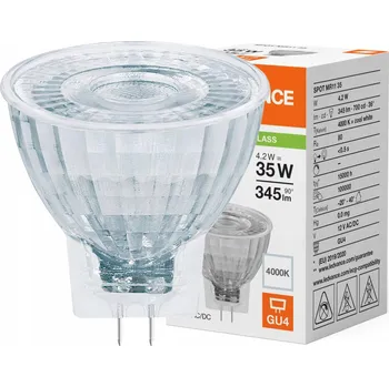 Žárovka LED žárovka MR11 4,2W (ekvivalent 35W) 4000K patice GU4 Ledvance