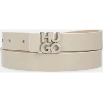 Opasek Kožený pásek HUGO 50529613 béžová 08X, vel. 70