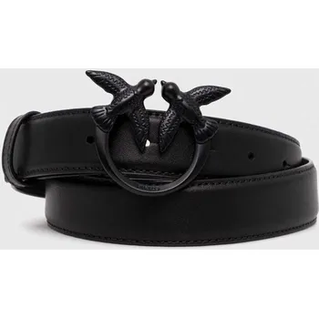 Opasek Kožený pásek Pinko dámský, černá barva, 100125.A1K2 99X, vel. XS