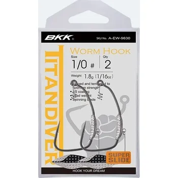 Rybářský háček Háček BKK Titan Diver 2ks - 2/0