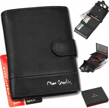 Peněženka Pánská peněženka Pierre Cardin z pravé kůže muž černá