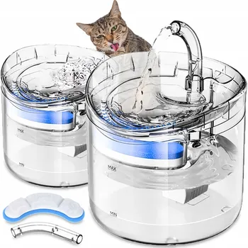 Miska pro psa PÍTKO FONTÁNA PRO KOČKY PSA Automatické Pítko Miska 1,8L + Filtr