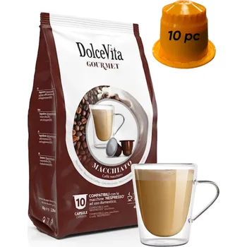Dolce Vita Italfoods Kapsle do Nespresso Italfoods Dolce Vita CAFFE MACCHIATO 10 kusů