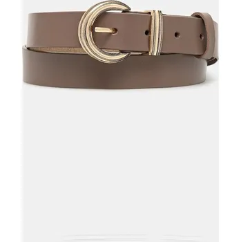 Opasek Kožený pásek Answear.LAB dámský, béžová barva LD-2057.hak 80X, vel. 95