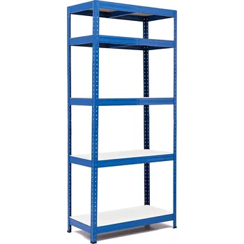 regál Policový regál Trestles RH 2200x1000x600, nosnost 1750 kg, 5 polic bílých Barva: modrá