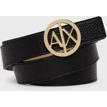 Opasek Oboustranný pásek Armani Exchange dámský, černá barva, 941118 0A877 941118.0A877 99A, vel. 75