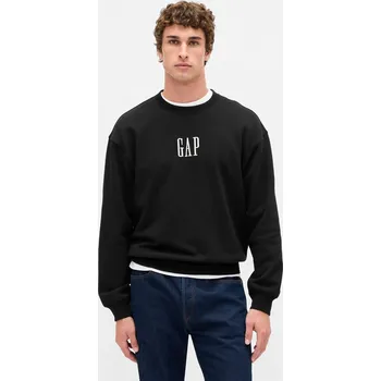 Pánská mikina GAP Oversize mikina Heavyweight - Pánské GAP černá | bílá 3464075