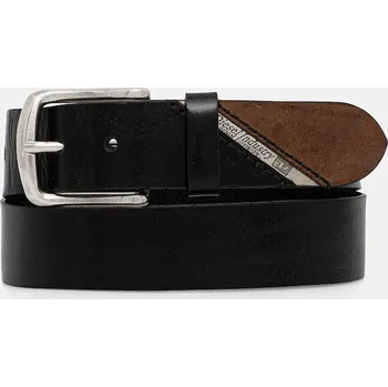 Opasek Kožený pásek Diesel B-LINE BELT B.LINE.PR080 černá 99X, vel. 105