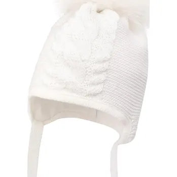 Čepice Dětská čepice Jamiks SOLNA II SOLNA.II.Na.gl.JZI074.G bílá 00X, vel. 44