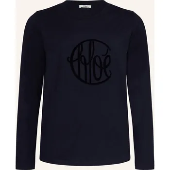 Dámské tričko Chloé Dívčí Dlouhé Rukávy, tmavě modrá, 152