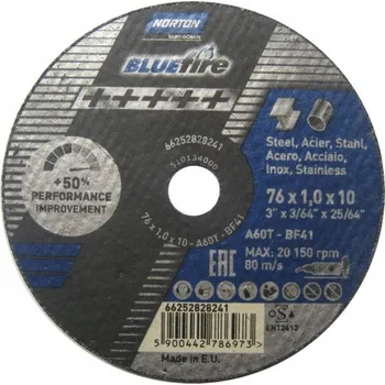 Řezný kotouč Řezný kotouč NORTON 50x1,0 Blue Fire