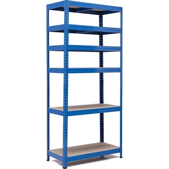 regál Policový regál Trestles RH 2200x800x300, nosnost 2100 kg, 6 polic Barva: modrá