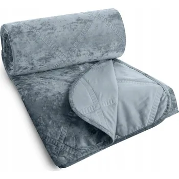 Přehoz na lůžko Přehoz na postel Eurofirany polyester 170 cm x 210 cm stříbrný