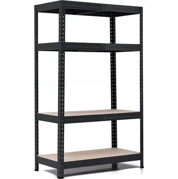 regál Policový regál Trestles RH 1500x900x450, nosnost 1400 kg, 4 police Barva: černá