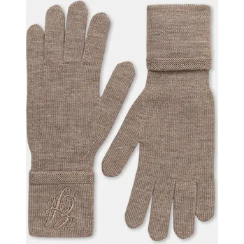 Rukavice Vlněné rukavice Emporio Armani dámské, béžová barva, EW003131 AF19993 EW003131.AF19993 80X, vel. S