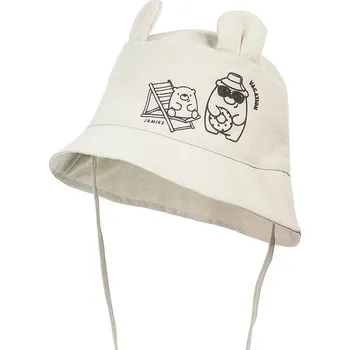 Klobouk Dětský lněný klobouk Jamiks TADI TADI.le.Nak.gl.JLH063.K šedá 09X, vel. 46