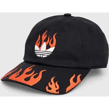 Čepice Bavlněná baseballová čepice adidas Originals černá barva, s aplikací, IR6459 99X, vel. M