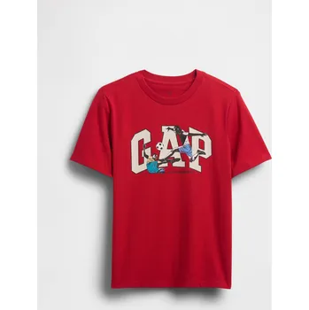 Chlapecké tričko GAP Dětské tričko s logem - Kluci GAP krémová | červená 3463700
