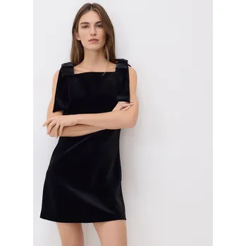 Dámské šaty Reserved - Velurové mini šaty - černý - 094GP-99X - 094GP-99X-M