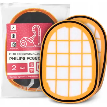 Vysavač 2x FILTR do VYSAVAČE Philips FC6802 Vzduchový Pěnový PRO SUCHÉ A MOKRÉ VYSÁVÁNÍ EM-W