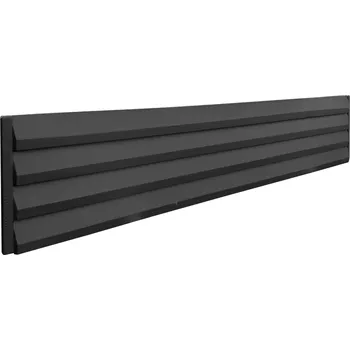 Plot Betonová deska plotová Magicrete – jednostranná, 207 x 40 cm, lamely, Grafen