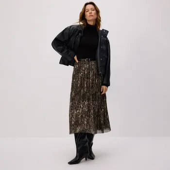 Dámská sukně Reserved - Plisovaná sukně s páskem - vícebarevná - 995GA-MLC - 995GA-MLC-L