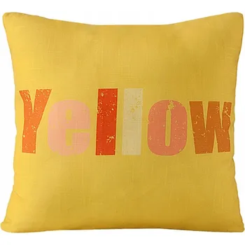 Dekorativní polštářek Dekorativní Polštář Colors 45x45 eurofirany žlutý