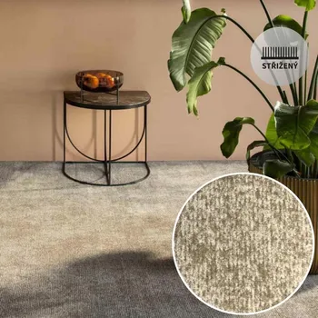 Koberec Metrážový koberec ROSEVILLE 42 bledohnedá Označení šíře role: 4 m