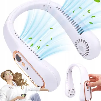 Domácí ventilátor Mini ventilátor Bedee VĚJÍŘ na krk, bílý