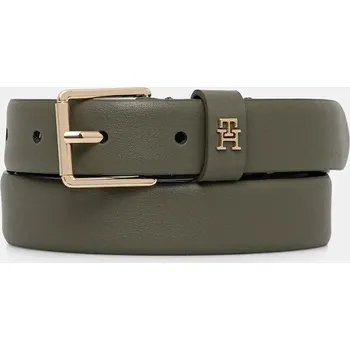 Opasek Pásek Tommy Hilfiger dámský, zelená barva, AW0AW17756 91X, vel. 90