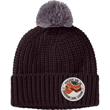 Čepice Dětská čepice Jack Wolfskin POMPOM BADGE vínová barva, 1911751 93X, vel. 49/50