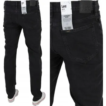 Dámské džíny Lee WEST Black Rinse DŽÍNY VOLNÉ ČERNÉ ROVNÉ JEANS KALHOTY W30 L30